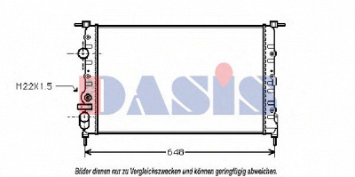 AKS DASIS 180290n -  Радиатор, охлаждение двигателя